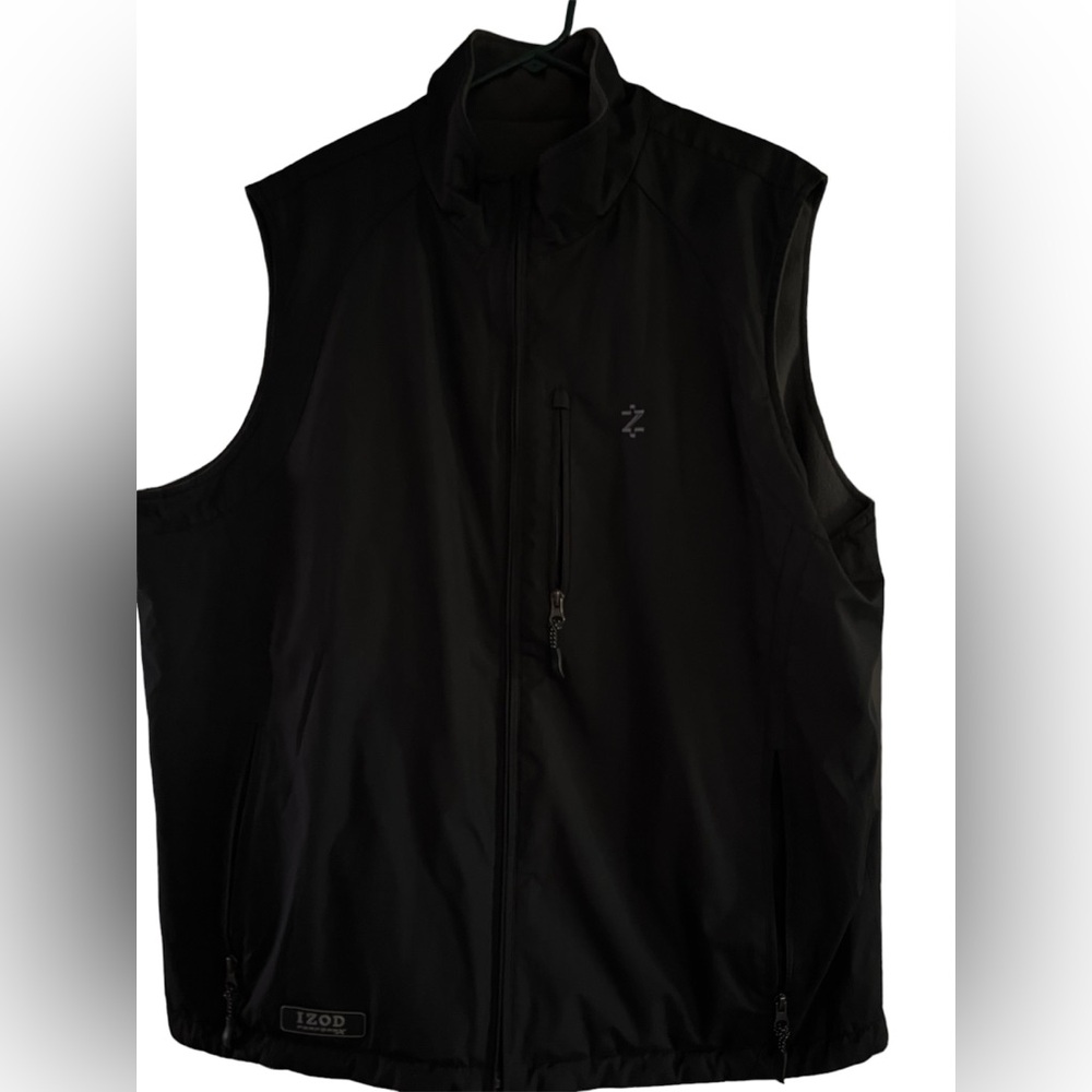 Izod Men's All Weather Reversible Vest Performance Golf Outdoors Black Size XL